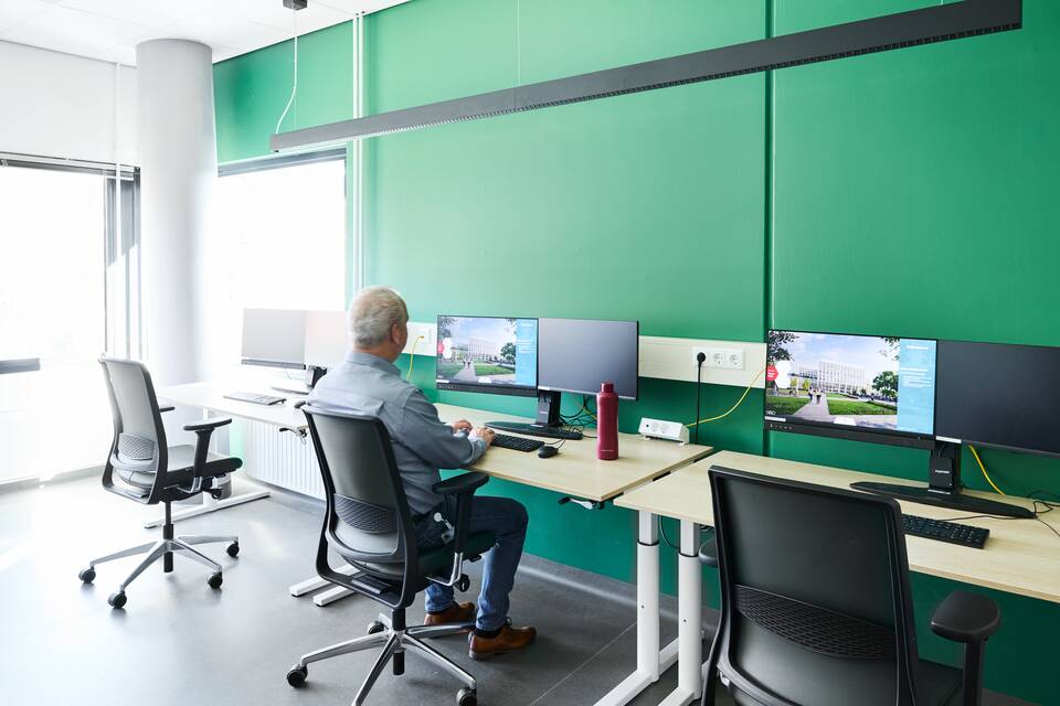 Gispen healthcare project interior view of Radboudumc M850 in Nijmegen DZK0011