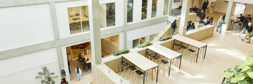 Gispen education project interior view of ROC Mondrian in The Hague DZK10798