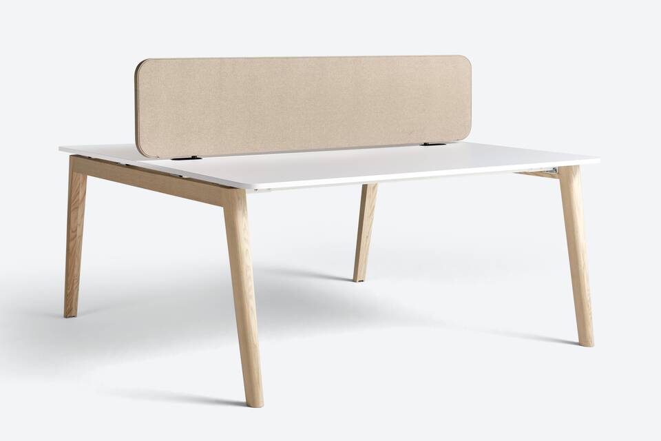 Techo Fount table on grey background front left view