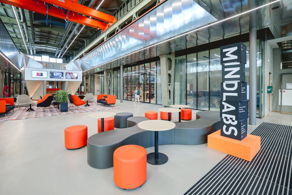 Gispen education project interior view of MindLabs in Tilburg CTH02