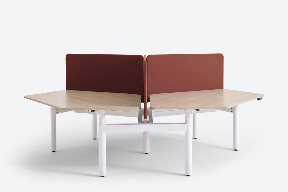 Ahrend Modea table on grey background front view