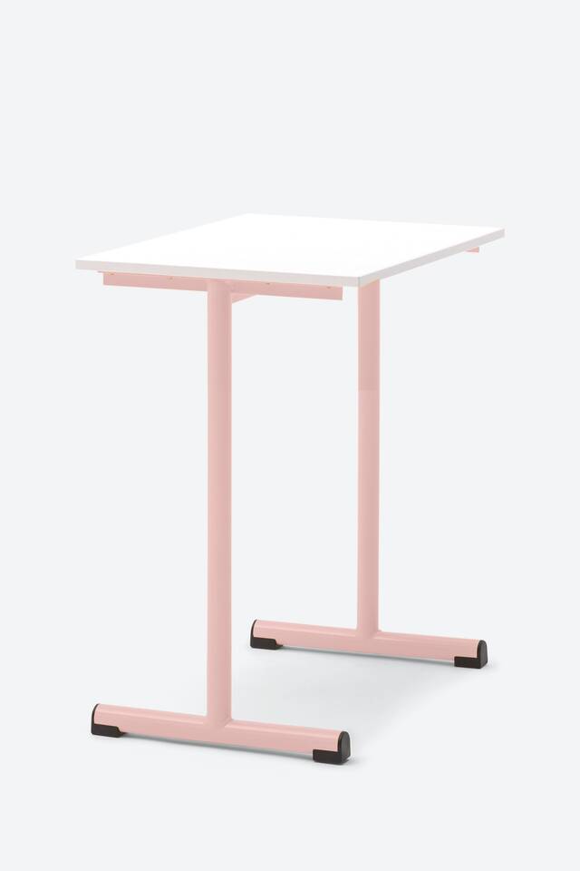 Ahrend Grow table on grey background front left view