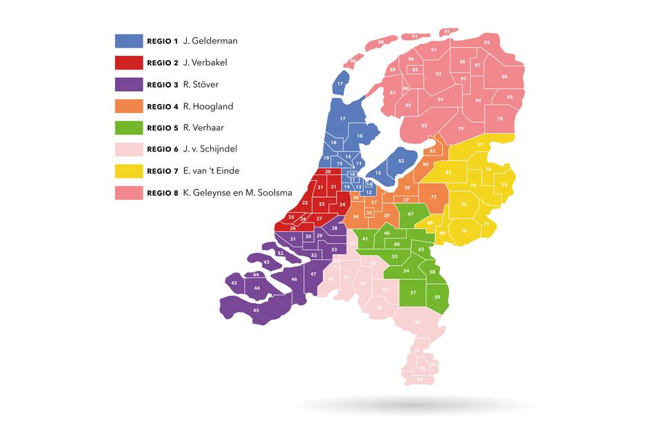 Presikhaaf Schoolmeubelen regiokaart