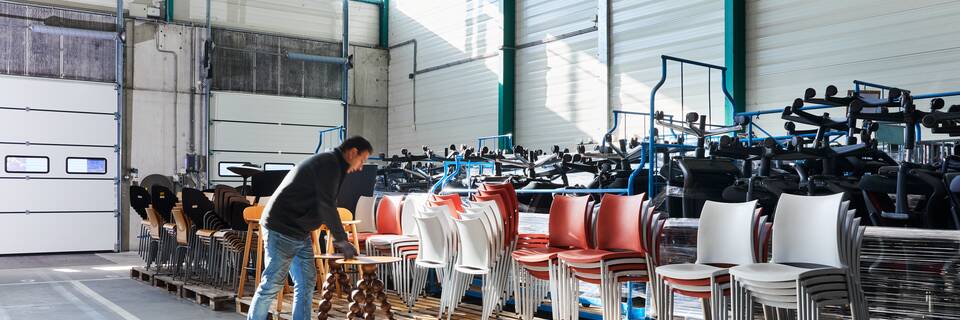 Ahrend interior view of the Circular Hub in Veghel DZK7327