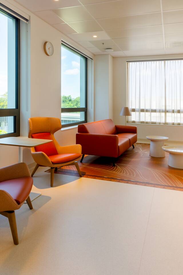 Gispen healthcare project interior view of Radboud UMC in Nijmegen 15A7415