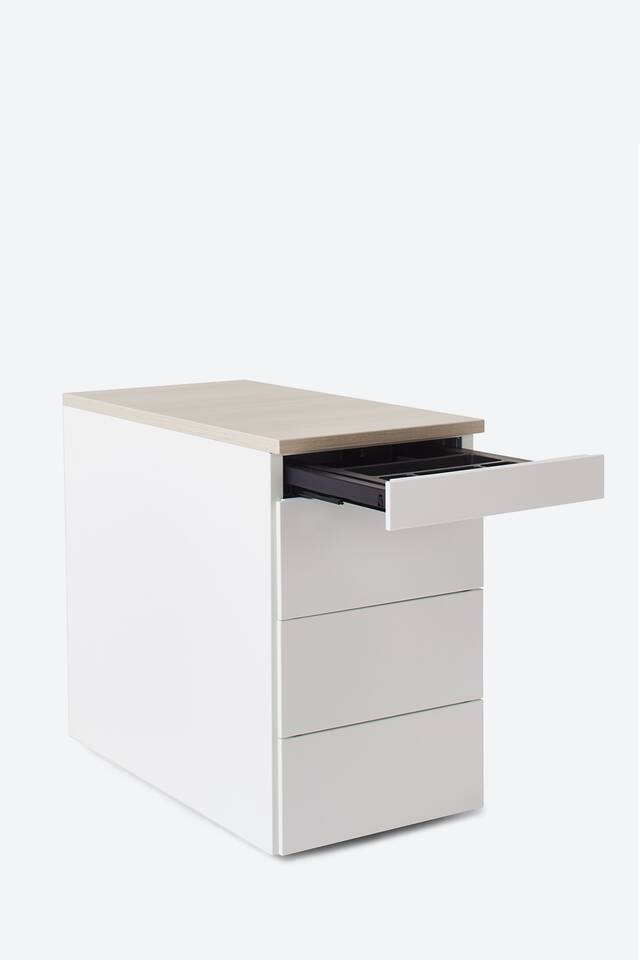 Ahrend Pedestal on grey background front right view