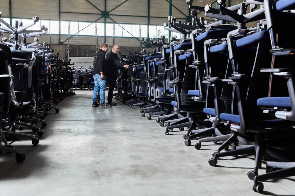 Ahrend interior view of the Circular Hub in Veghel DZK7446