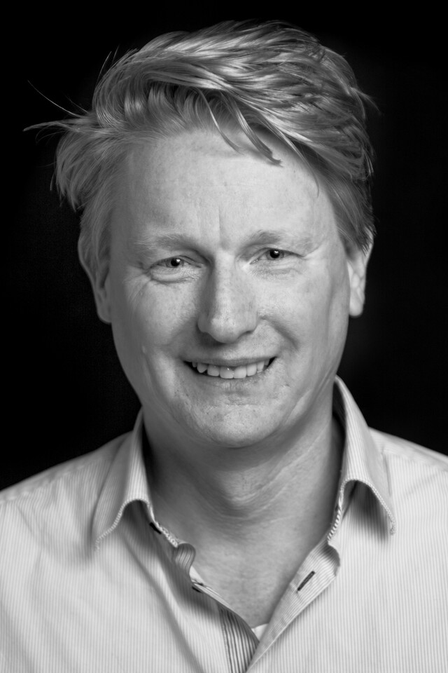 black and white portrait of Richard Zandink