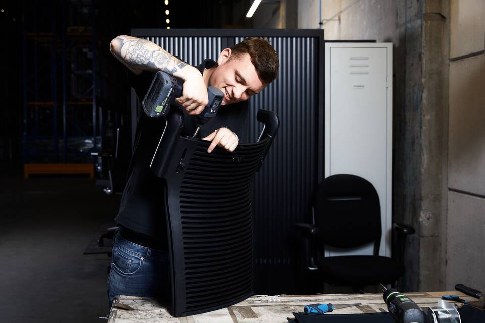 Ahrend interior view of the Circular Hub in Veghel DZK7626