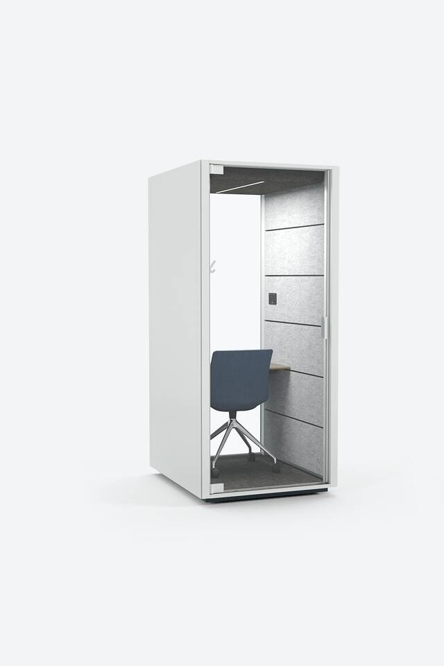 Ahrend Qabin Call space in space on grey background front right view