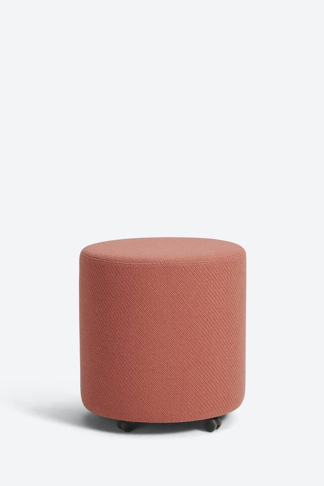 Ahrend Assist pouf on grey background front view