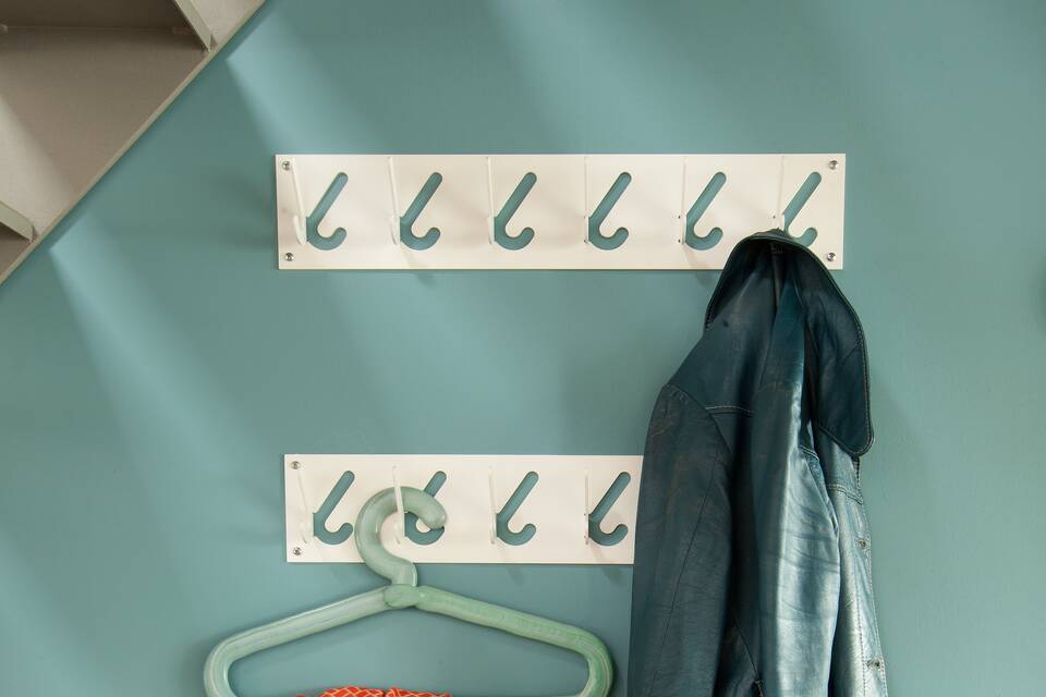 Gispen 1x6 coat rack  in a loft in Amsterdam