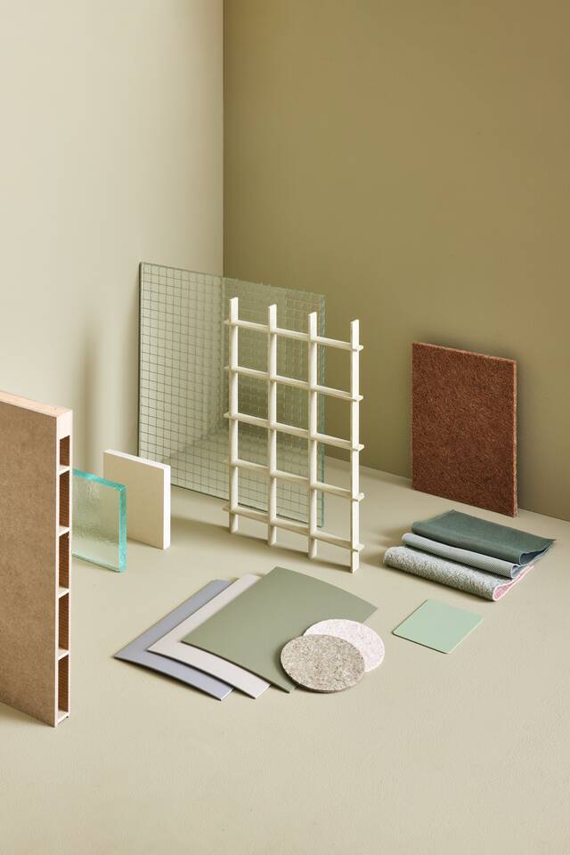 Moodboard sustainable materials Moodboard sustainable materials Green portraitm