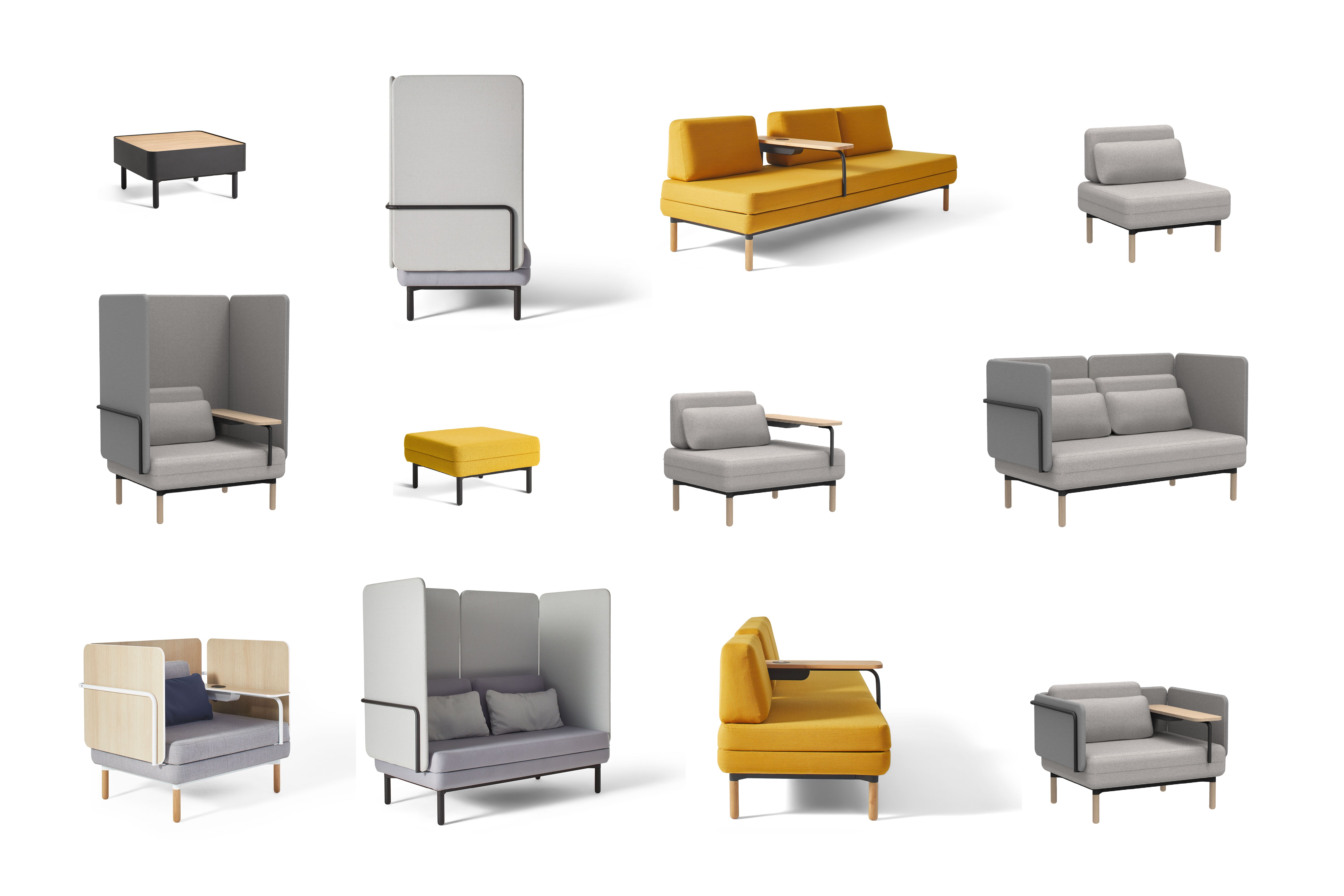 Gispen STEE collection overview front left views